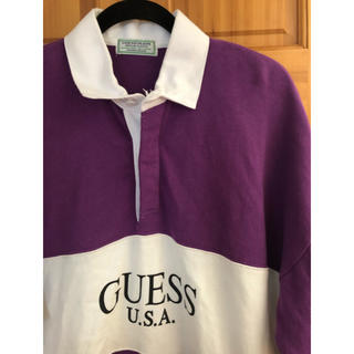 ゲス(GUESS)のGUESS ゲス ラガーシャツ オーバーサイズ XL (Tシャツ/カットソー(七分/長袖))