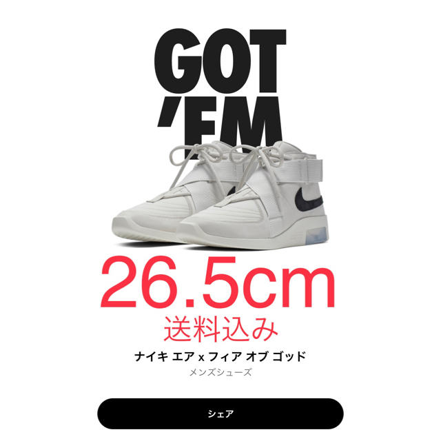 【NIKE】FEAR OF GOD RAID