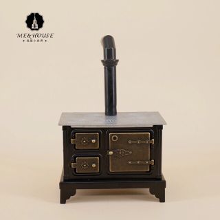 Momo様     洗濯機&煙突 鉄製 クッキングストーブ キッチンストーブ (ミニチュア)