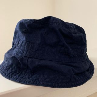 ギャップキッズ(GAP Kids)のGAP バケットハット帽子 51cm  18〜24m 紺色無地(帽子)