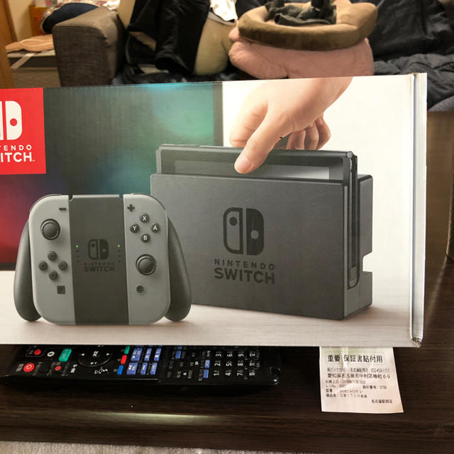 Nintendo Switch(ニンテンドースイッチ)のザキゴン様専用 Nintendo Switchグレー本体 エンタメ/ホビーのゲームソフト/ゲーム機本体(家庭用ゲーム機本体)の商品写真