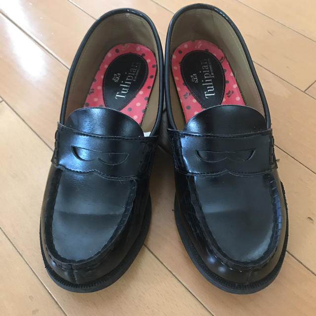 PRIVATE LABEL(プライベートレーベル)の学生靴  ローファー黒24センチ レディースの靴/シューズ(ローファー/革靴)の商品写真