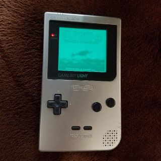 ゲームボーイ(ゲームボーイ)の★GAMEBOY LIGHT★ポケモン銀set動作確認済ｹﾞｰﾑﾎﾞｰｲﾗｲﾄ(携帯用ゲーム機本体)