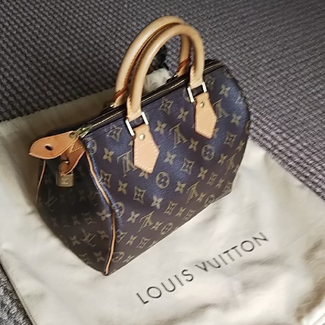 LOUISVUITTON モノグラム スピーディ25 本物 鍵付き