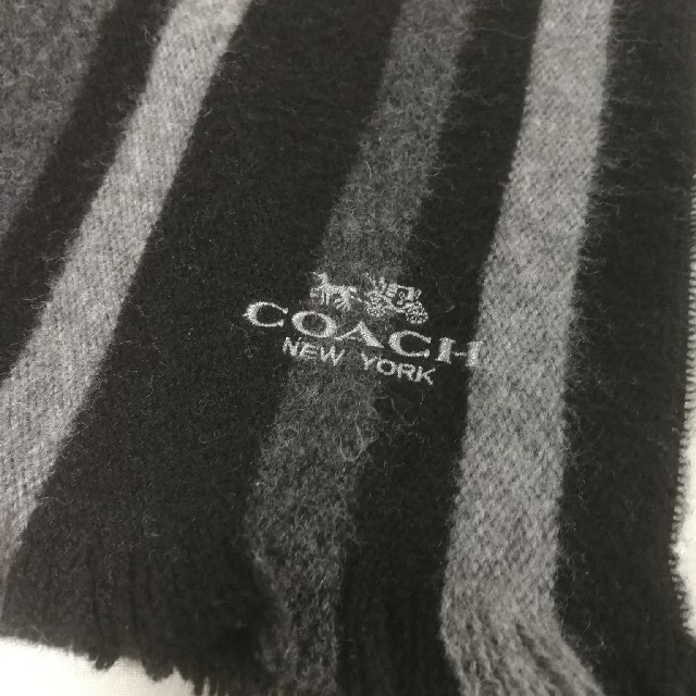 COACH　マフラー　ブラック　コーチ