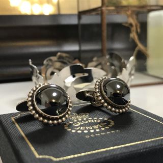 ジョージジェンセン(Georg Jensen)のジョージジェンセン カフス カフリンクス オーバル ブラック(カフリンクス)