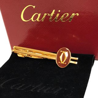 カルティエ(Cartier)のカルティエ レッド ネクタイピン タイピン C2ロゴ(ネクタイピン)