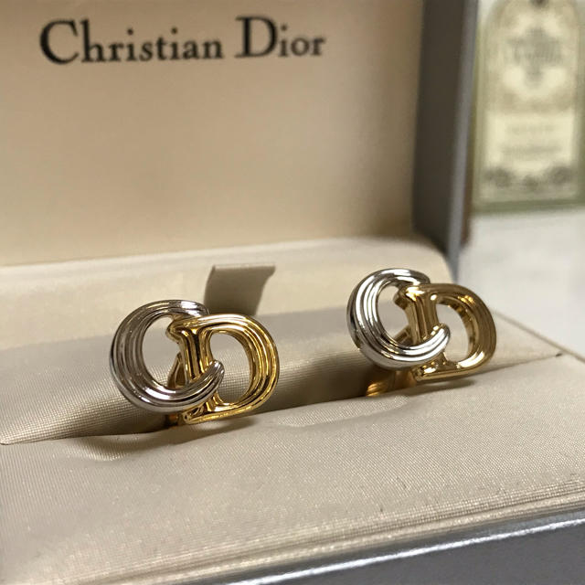 Christian Dior(クリスチャンディオール)の美品 ディオール CD コンビ カフス カフリンクス メンズのファッション小物(カフリンクス)の商品写真