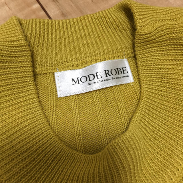 ZARA(ザラ)のMODE ROBE モードローブ ノースリーブ  サマーニット レディースのトップス(カットソー(半袖/袖なし))の商品写真