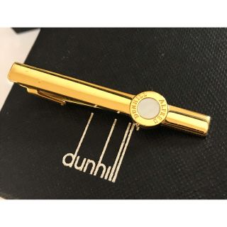 ダンヒル(Dunhill)のダンヒル 白蝶貝 マザーオブパール ゴールド ネクタイピン タイピン タイバー (ネクタイピン)