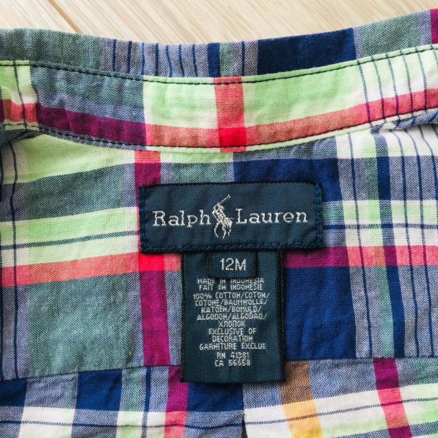 Ralph Lauren(ラルフローレン)のラルフローレン 半袖シャツ 80cm キッズ/ベビー/マタニティのベビー服(~85cm)(シャツ/カットソー)の商品写真