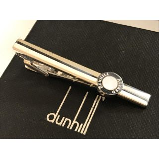 Dunhill - ダンヒル 白蝶貝 ネクタイピン タイピン 925 オーバル ロゴ 