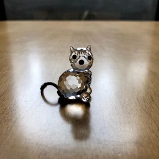 スワロフスキー(SWAROVSKI)のスワロフスキー 猫 置物(置物)