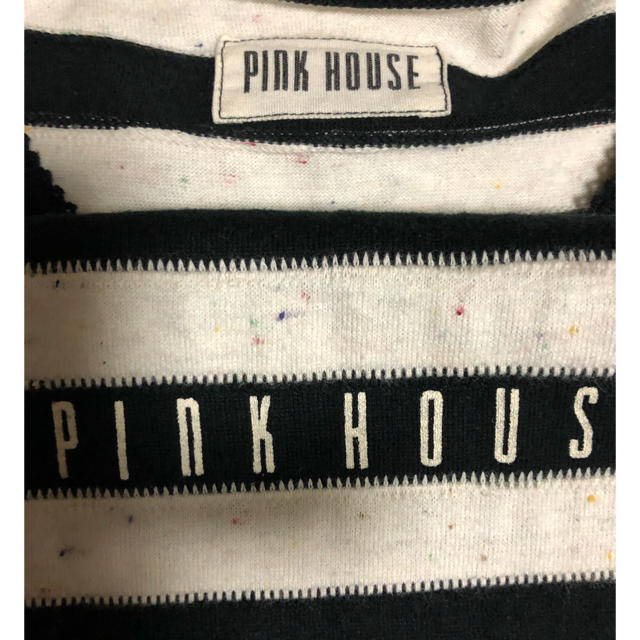 PINK HOUSE(ピンクハウス)の美品ビンテージ☆ピンクハウスボーダーカットソー レディースのトップス(カットソー(半袖/袖なし))の商品写真