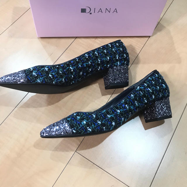 DIANA(ダイアナ)のDIANA  ツイードパンプス 【新品】 レディースの靴/シューズ(ハイヒール/パンプス)の商品写真