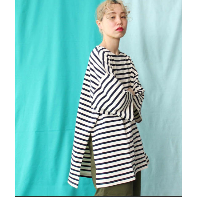 ★ 【 web限定品 】16/バスク ボーダーポンチョプルオーバー ★ 1