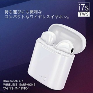 【新品】Air pods型 ワイヤレスイヤホン Bluetooth(ヘッドフォン/イヤフォン)