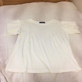 ショコラフィネローブ(chocol raffine robe)のトップス カットソー Tシャツ 白(Tシャツ(半袖/袖なし))