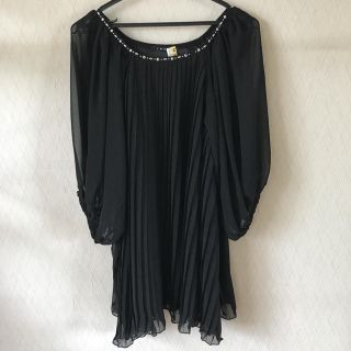 イング(INGNI)のイング 服　シースルー　ブラック(カットソー(長袖/七分))