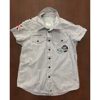 ペペジーンズ(Pepe Jeans)のPEPE JEANS LONDON ジュニア 半袖チェックシャツグレーチェック(ブラウス)