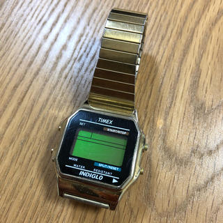 タイメックス(TIMEX)のTIMEX INDIGLO ゴールド(腕時計(デジタル))