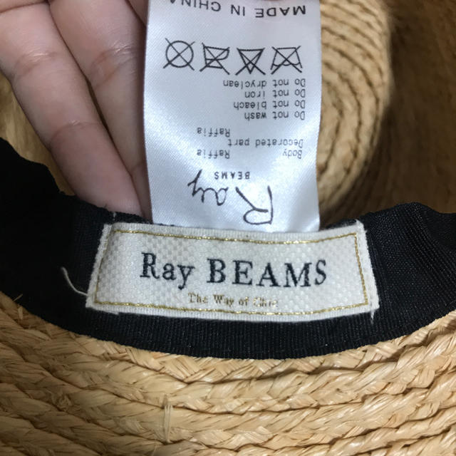 Ray BEAMS(レイビームス)の麦わらハット レディースの帽子(麦わら帽子/ストローハット)の商品写真