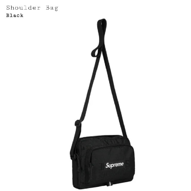Supreme Shoulder Bag 黒 Black ショルダーバッグバッグ