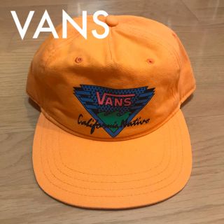 ヴァンズ(VANS)のVANS CAP スナップバックキャップ オレンジ orange(キャップ)