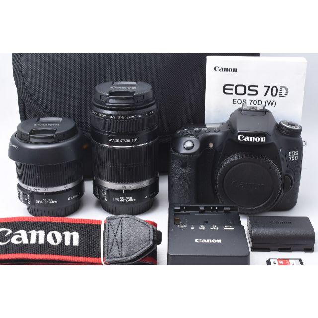 Canon - ★美品★ CANON EOS 70D ダブルレンズセット