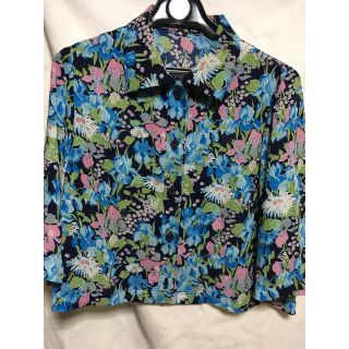 ザラ(ZARA)の花柄 シャツブラウス(シャツ/ブラウス(長袖/七分))