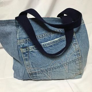 手作りジーンズ バッグ(その他)