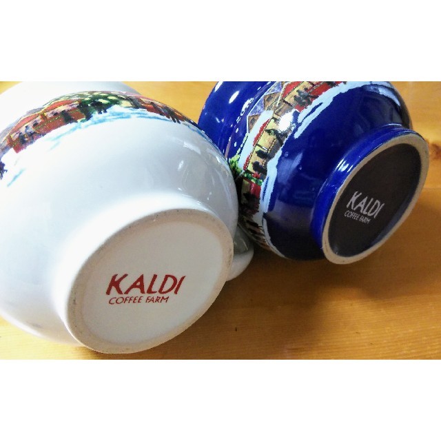 KALDI(カルディ)の【美品】★カルディ ホットワイン マグカップ  限定カラー ２個セット★ インテリア/住まい/日用品のキッチン/食器(グラス/カップ)の商品写真