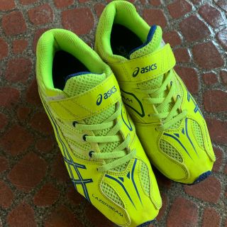 アシックス(asics)の【きこ★ちこ様専用】アシックス  スニーカー イエロー 22.5㎝ 男女兼用(スニーカー)