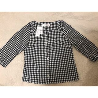 トッコ(tocco)のtocco closet★新品タグ付 ギンガムチェック七分袖ブラウス(シャツ/ブラウス(長袖/七分))