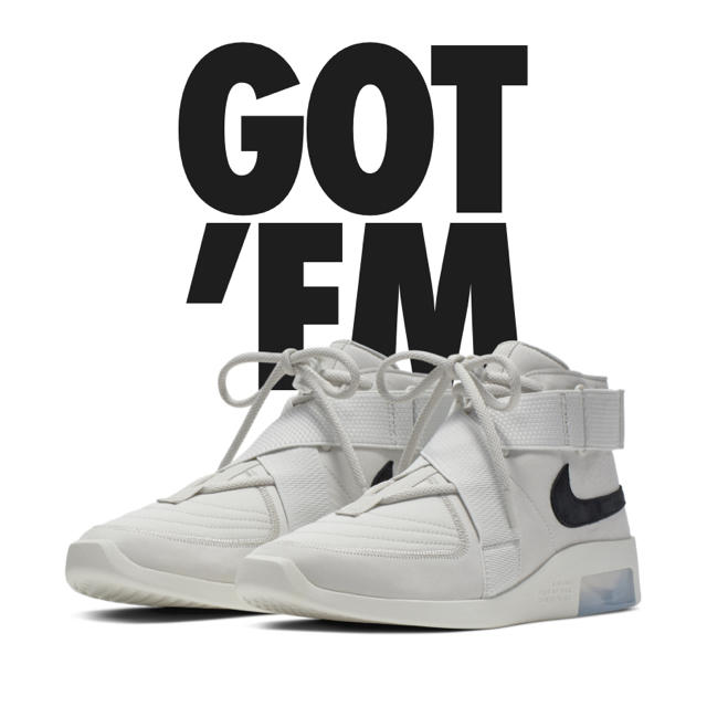 nike air fear of god raid 28センチ snkrs購入