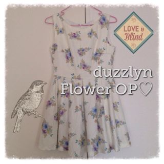 ダズリン(dazzlin)のduzzlin♡花柄タックワンピース♡(ミニワンピース)