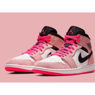 ナイキ(NIKE)のAIR JORDAN 1 MID SE CRIMSON TINT HYPER (スニーカー)