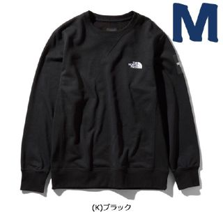 ザノースフェイス(THE NORTH FACE)のノースフェイス Square Logo Crew　スクエアロゴクルー 黒 M(スウェット)