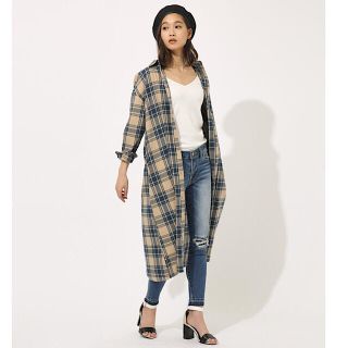 アズールバイマウジー(AZUL by moussy)のアズール バイ マウジー チェックワンピース(ロングワンピース/マキシワンピース)