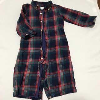 ラルフローレン(Ralph Lauren)のラルフローレン カバーオール  70 8M チェック(カバーオール)