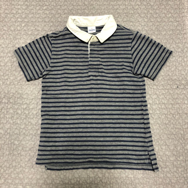 SHIPS(シップス)のSHIPS 120 ボーダーポロシャツ キッズ/ベビー/マタニティのキッズ服男の子用(90cm~)(Tシャツ/カットソー)の商品写真