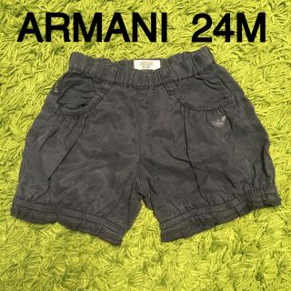 アルマーニ ジュニア(ARMANI JUNIOR)のアルマーニベビー 紺ショートパンツ24M92 2-3歳女の子キッズ服(パンツ/スパッツ)