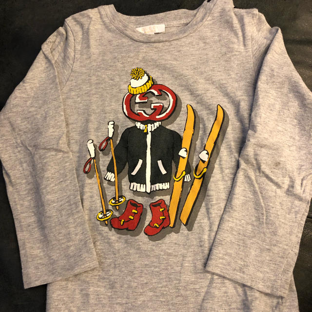 Gucci(グッチ)の☆正規GUCCI・ロンTグレー24ans☆ キッズ/ベビー/マタニティのベビー服(~85cm)(Ｔシャツ)の商品写真