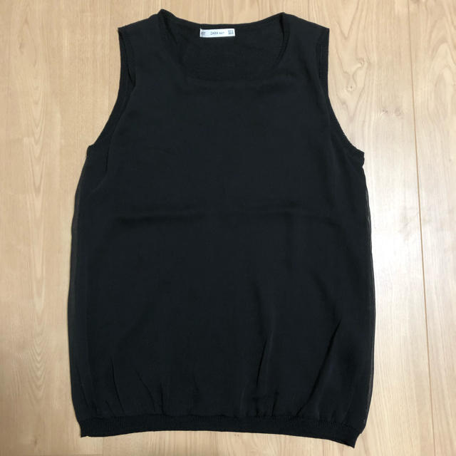 ZARA(ザラ)のZARA  シフォンブラウス×ニット レディースのトップス(カットソー(半袖/袖なし))の商品写真