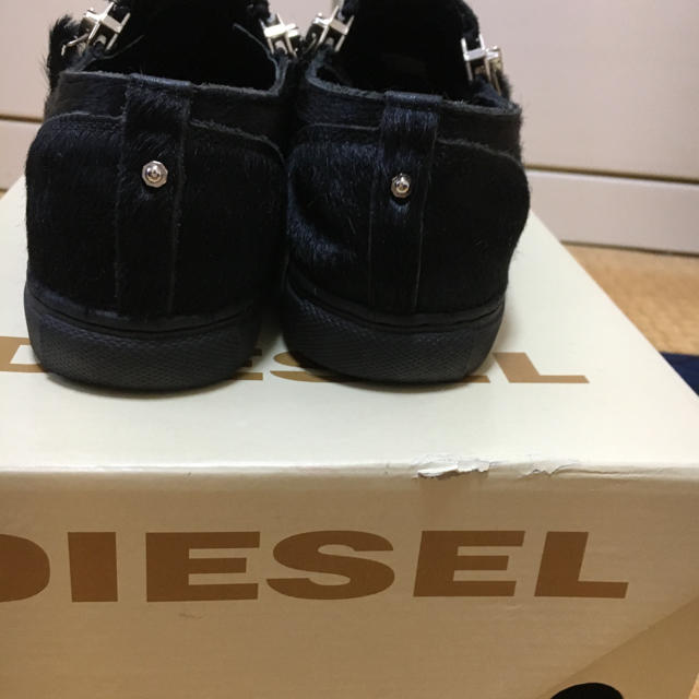 DIESEL(ディーゼル)のディーゼル黒ハラコスニーカー 値下げ レディースの靴/シューズ(スニーカー)の商品写真