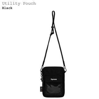 シュプリーム(Supreme)のシュプリーム  Utility pouch ブラック(ショルダーバッグ)