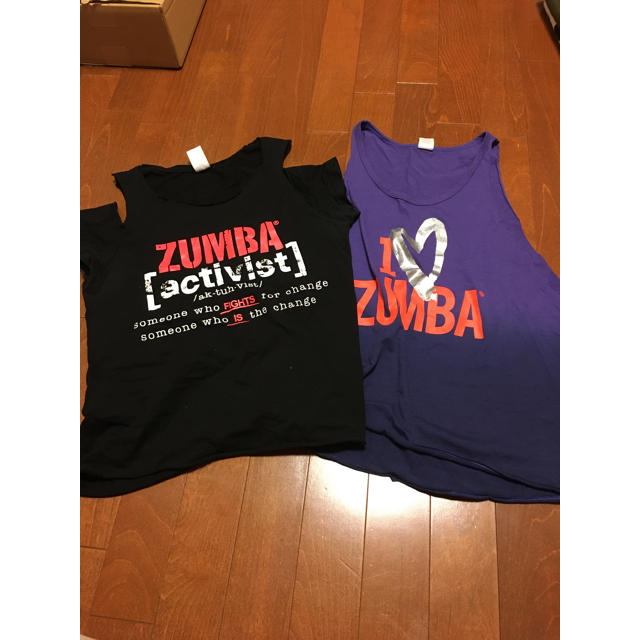 Zumba(ズンバ)のMeeさま専用☆ズンバTシャツ２枚セット☆S☆ スポーツ/アウトドアのスポーツ/アウトドア その他(ダンス/バレエ)の商品写真