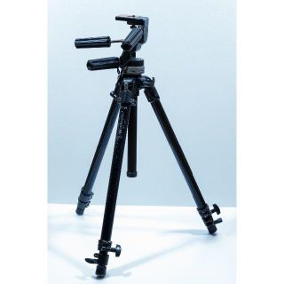 マンフロット(Manfrotto)の(中古)Manfrotto マンフロット アルミ三脚 190B+運台#141(その他)