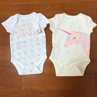 ベビーギャップ(babyGAP)のbabygap ロンパース2セット サイズ50(ロンパース)