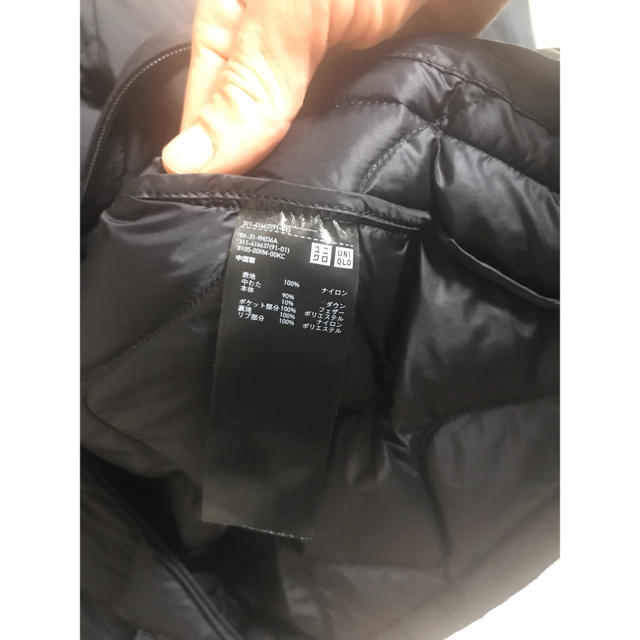 ユニクロユー ウルトラライトダウン ブルゾン ブラック Lサイズ メンズのジャケット/アウター(ダウンジャケット)の商品写真